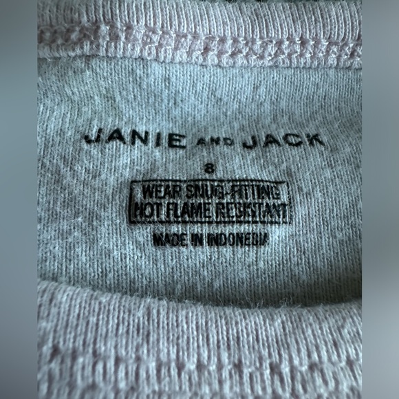 ☆3/$15-Janie and Jack Girls Pink Summer Print Pajama Set Size 8 - Picture 5 of 6